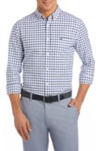 Men's Lacoste Slim Fit Grid Cotton Sport Shirt - White
