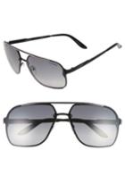 Men's Carrera Eyewear '91/s' 64mm Polarized Sunglasses - Black Matte/ Grey