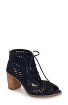 Women's Vince Camuto 'tarita' Cutout Lace-up Sandal M - Blue