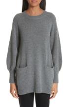 Women's Co Wool & Cashmere Tunic Sweater - Grey