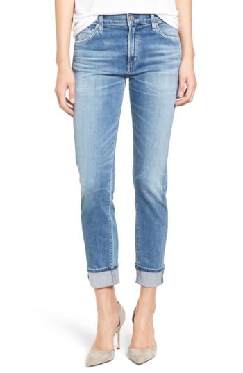 Women's Citizens Of Humanity Jazmin Crop Straight Leg Jeans - Blue