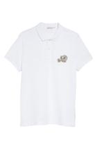 Men's Moncler Maglia Cotton Polo Shirt, Size - White