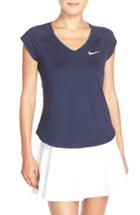 Women's Nike 'pure' Dri-fit Tennis Top - Blue