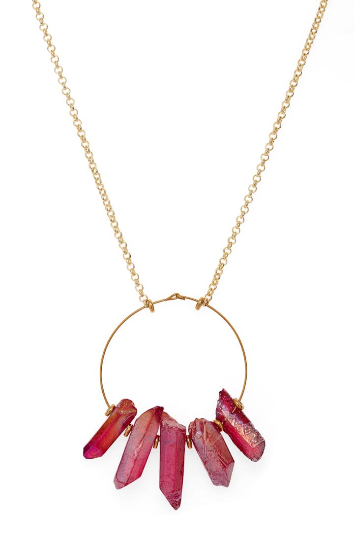 Women's Hespera Jewelry Crystal Pendant Necklace