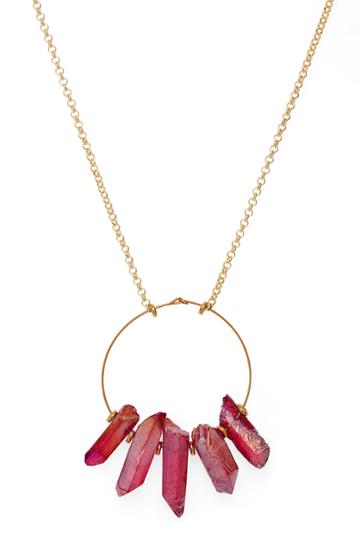 Women's Hespera Jewelry Crystal Pendant Necklace