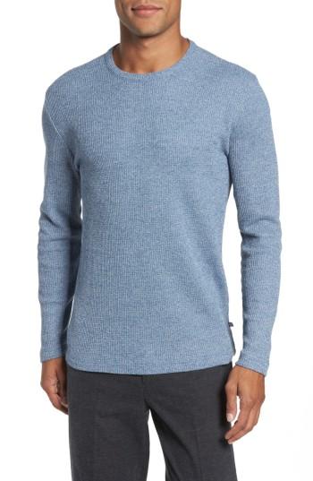 Men's Bonobos Slim Fit Waffle Knit T-shirt, Size - Blue