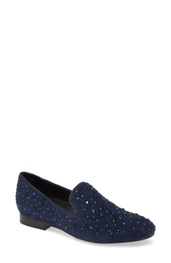 Women's Donald Pliner Lynn Loafer Flat M - Blue