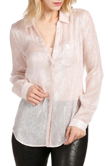 Women's Paige Everleigh Metallic Shirt - Pink