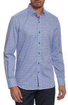 Men's Robert Graham Landen Regular Fit Print Sport Shirt - Blue
