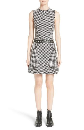 Women's Alexander Wang Check Tweed Dress - Black