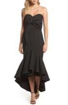Women's Jarlo Freda Knotted Strapless Mermaid Gown - Black
