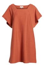 Women's Madewell Texture & Thread Square Neck Dress