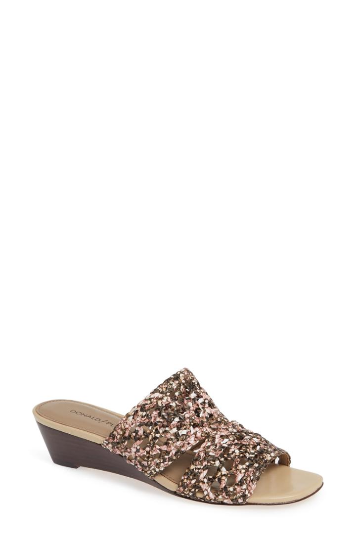 Women's Donald Pliner Albi Woven Slide Sandal M - Pink