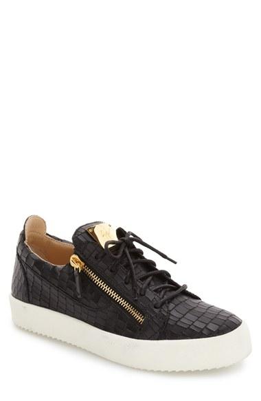 Men's Giuseppe Zanotti Embossed Low Top Sneaker