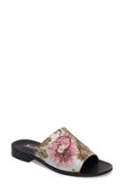 Women's Shellys London Enya Brocade Slide Sandal Eu - Blue