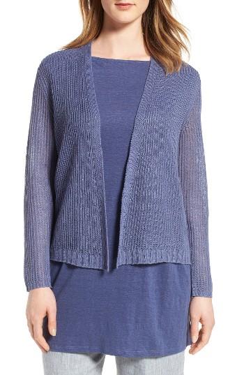 Women's Eileen Fisher Boxy Organic Linen Cardigan