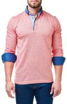 Men's Maceoo Pique Polo With Woven Cuffs