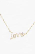 Women's Meirat 'dazzling' Diamond Love Pendant Necklace