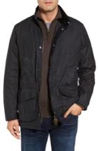 Men's Barbour Hereford Waxed Cotton Jacket - Blue