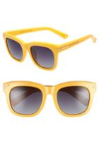 Women's Prive Revaux X Madelaine Petsch The Clique 52mm Square Sunglasses - Yellow/ Smoke