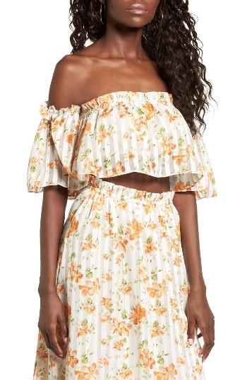 Women's Privacy Please Parsons Floral Off-the-shoulder Top