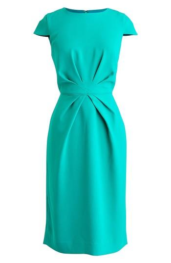 Women's J.crew Luz Tie Front Crepe Dress - Pink