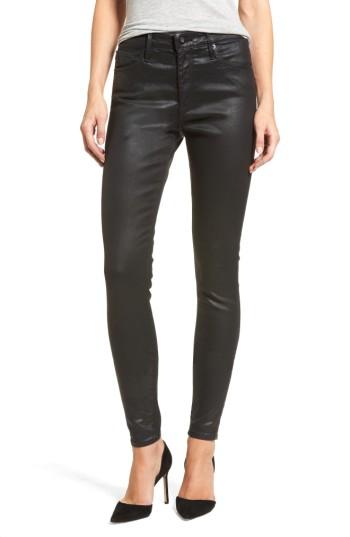Women's Ag The Farrah High Rise Skinny Jeans - Black