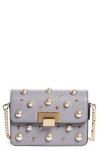 Topshop Ruby Faux Leather Crossbody Bag - Purple