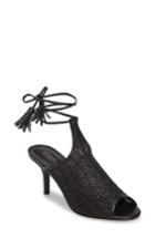 Women's Charles By Charles David Niko Ankle Tie Sandal .5 M - Black