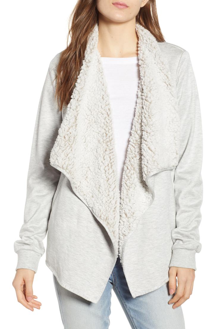 Women's Thread & Supply Monarch Faux Fur Lined Jacket - Grey