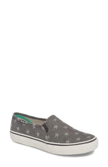 Women's Keds Double Decker Baja Stripe Slip-on Sneaker .5 M - Grey