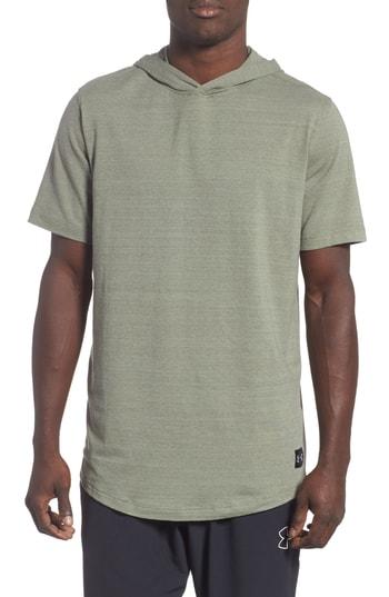 Men's Under Armour Sportstyle Short Sleeve Hoodie - Green
