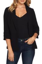Women's Cece Tiered Three Quarter Sleeve Jacket - Black