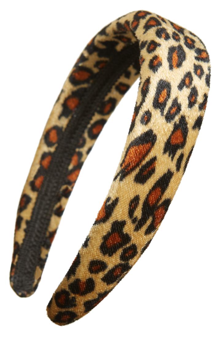 Tasha Velvet Headband, Size - Brown