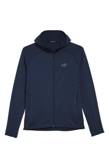 Men's Arc'teryx Adahy Performance Stretch Zip Hoodie - Blue