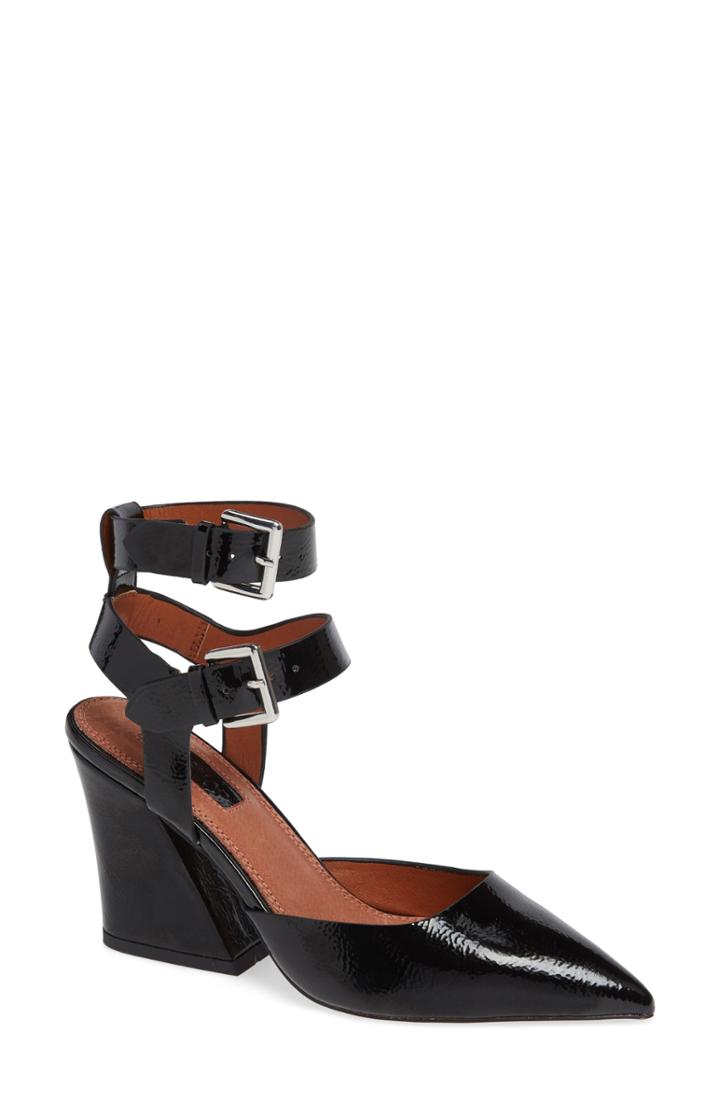 Women's Topshop Gamma Block Heel Pump .5us / 42eu M - Black