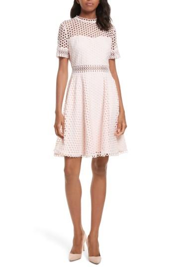 Women's Ted Baker London Graycee Lace Skater Dress - Pink