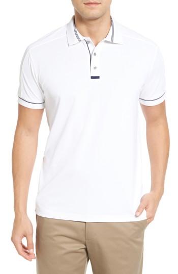 Men's Bobby Jones Tech Pique Golf Polo, Size - White