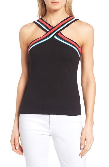 Women's Vince Camuto Stripe Neck Sweater