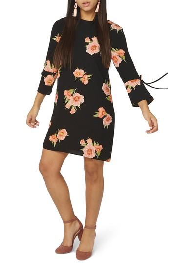 Women's Dorothy Perkins Dalia Shift Dress Us / 16 Uk - Black