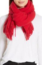 Women's Rag & Bone Classic Wool Scarf, Size - Red