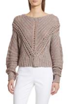 Women's Rag & Bone Roman Pointelle Ribbed Sweater - Pink