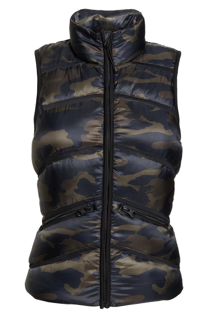 Women's Blanc Noir Mesh Inset Down Vest