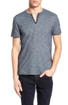 Men's John Varvatos Star Usa Notch Henley T-shirt - Blue