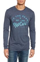 Men's Rip Curl Shred City Long Sleeve T-shirt, Size - Blue