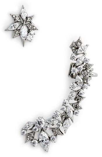 Women's Nadri Noel Mismatched Stud & Ear Crawler