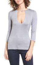 Women's Pst By Project Social T Keyhole Tee - Grey