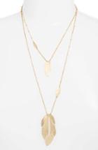 Women's Halogen Layered Leaf Necklace