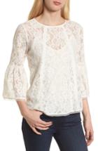 Women's Chelsea28 Bell Sleeve Lace Top, Size - Ivory