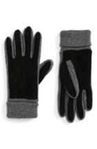 Men's Nordstrom Men's Shop Suede Trim Knit Gloves